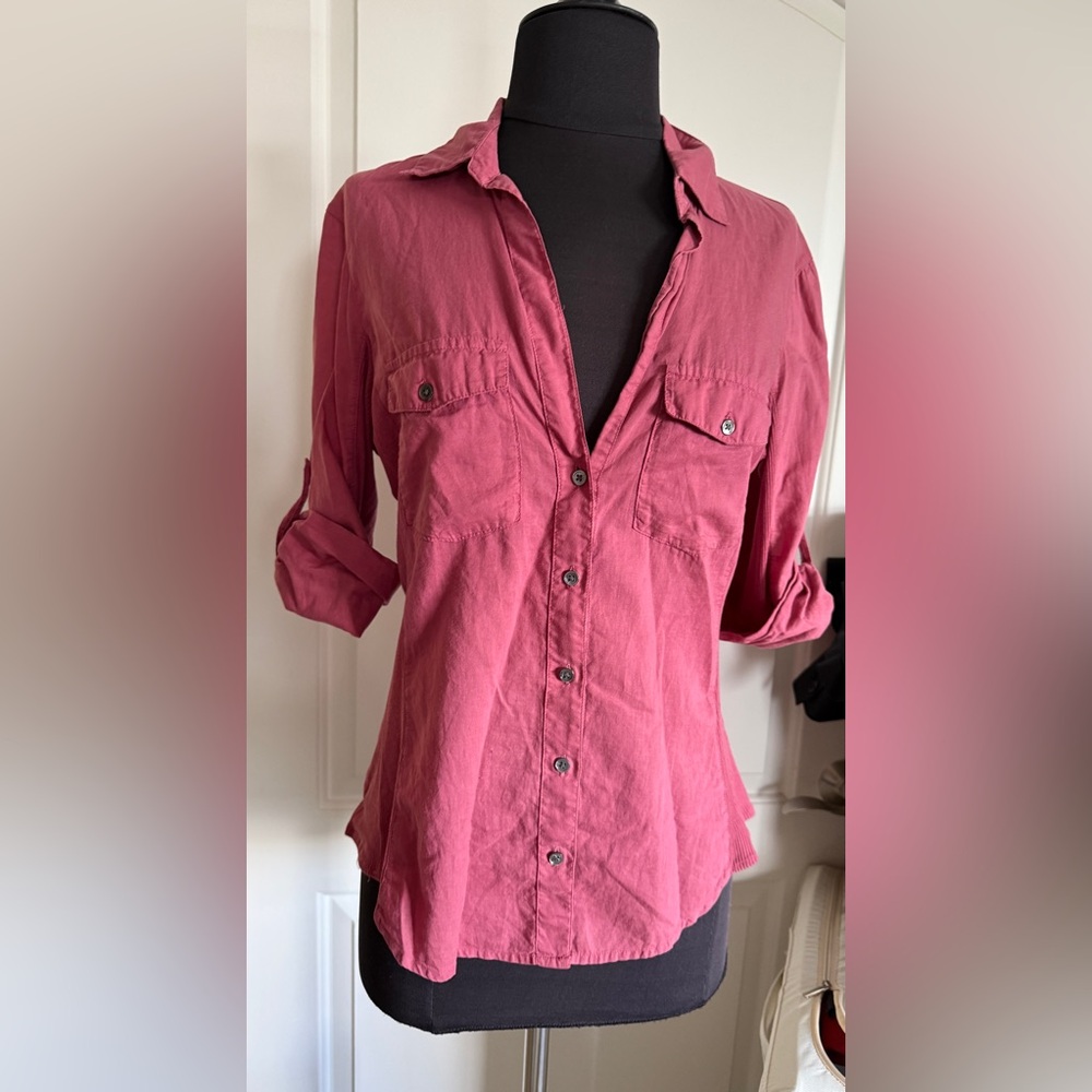 James Perse Standard Utility Button Down Shirt Ro… - image 2